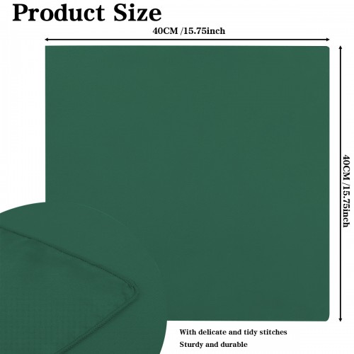 15.75 Inch Satin Cloth Napkins Emerald 