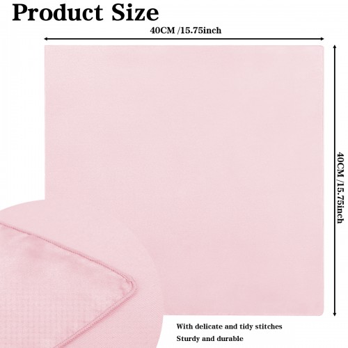 15.75 Inch Satin Cloth Napkins Pink