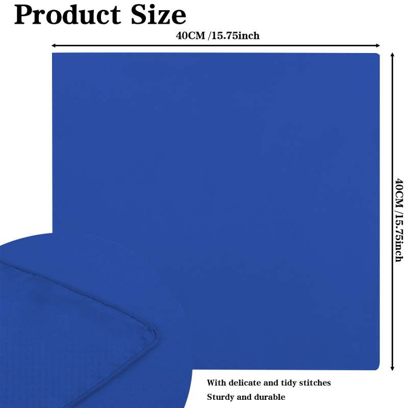 15.75 Inch Satin Cloth Napkins Royal Blue 