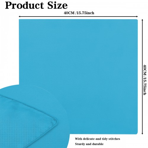 15.75 Inch Satin Cloth Napkins Turquoise