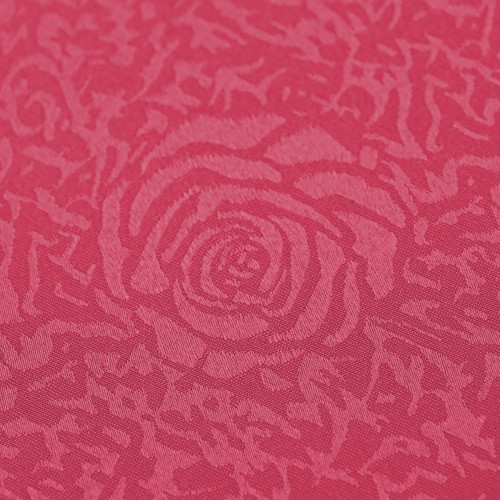 Oval Jacquard Tablecloth Peony Damask Patterns Table Cloth Burgundy