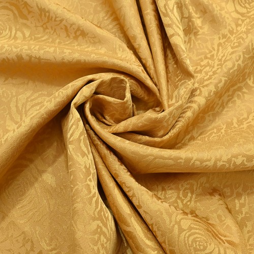 Oval Jacquard Tablecloth Peony Damask Patterns Table Cloth Gold