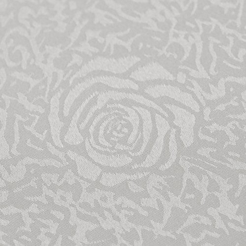 Rectangle Jacquard Tablecloth Peony Damask Patterns TableCloth Silver  