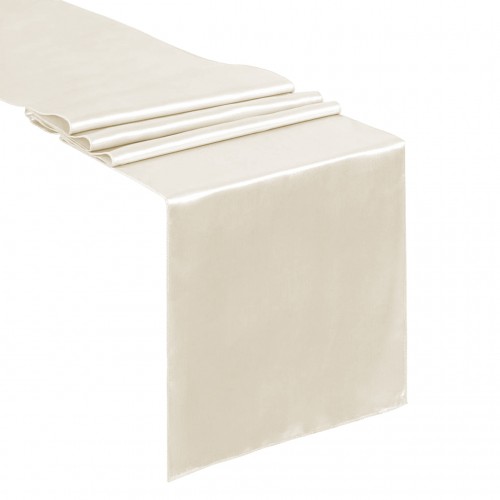 14 x 108 Inch Satin Table Runner Beige