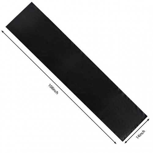 14 x 108 Inch Satin Table Runner Black