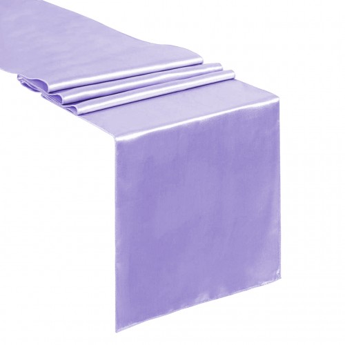 14 x 108 Inch Satin Table Runner Lavender