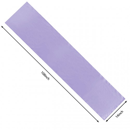 14 x 108 Inch Satin Table Runner Lavender