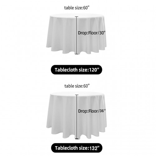 120 Inch Round Satin Tablecloth Emerald 