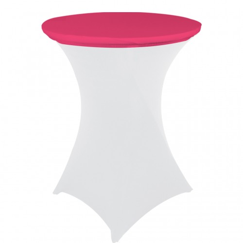 30 Inch Stretch Spandex Table Topper/Cap Fuchsia