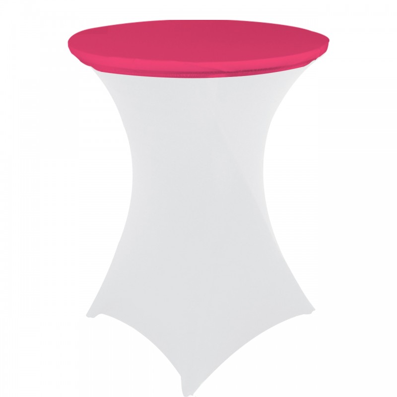 30 Inch Stretch Spandex Table Topper/Cap Fuchsia