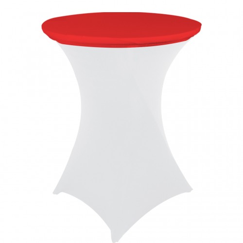 30 Inch Stretch Spandex Table Topper/Cap Red