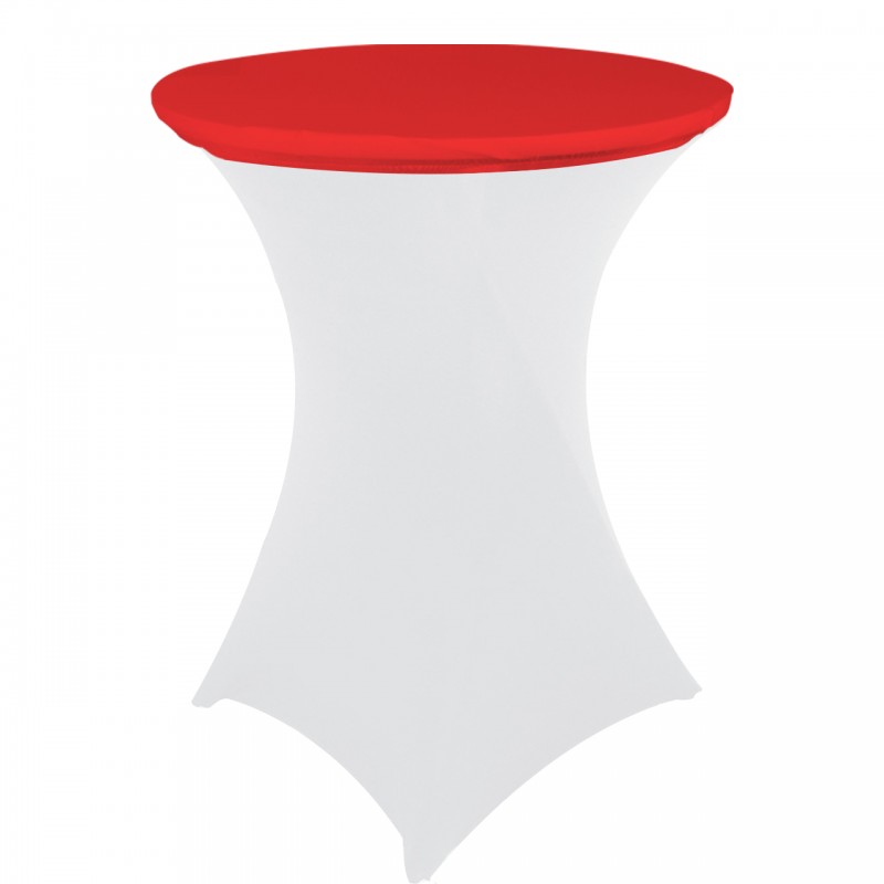 30 Inch Stretch Spandex Table Topper/Cap Red 