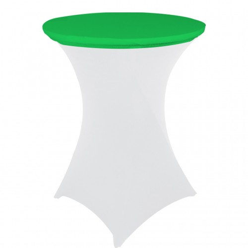 30 Inch Stretch Spandex Table Topper/Cap Emerald