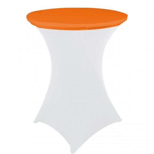 30 Inch Stretch Spandex Table Topper/Cap Orange