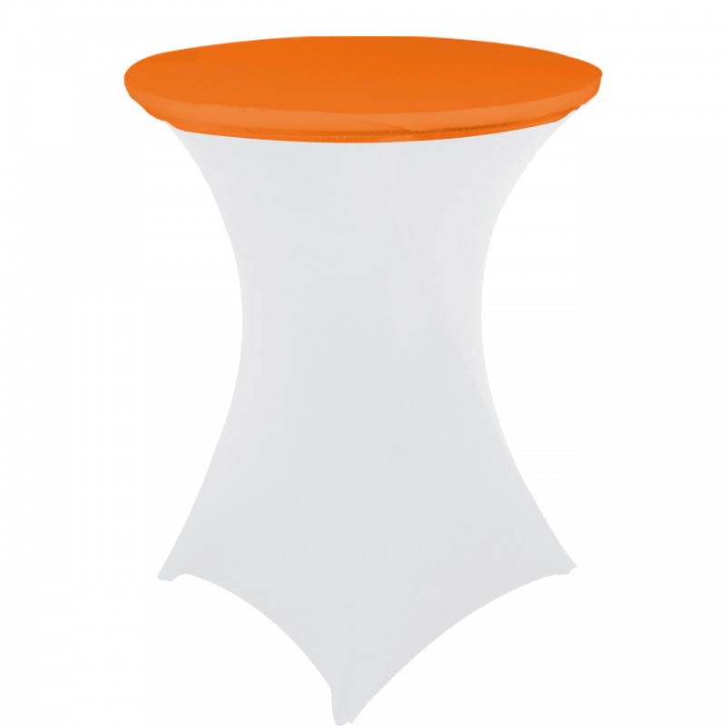 30 Inch Stretch Spandex Table Topper/Cap Orange