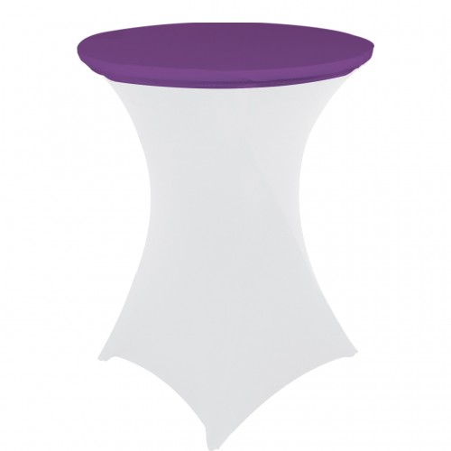 30 Inch Stretch Spandex Table Topper/Cap Purple