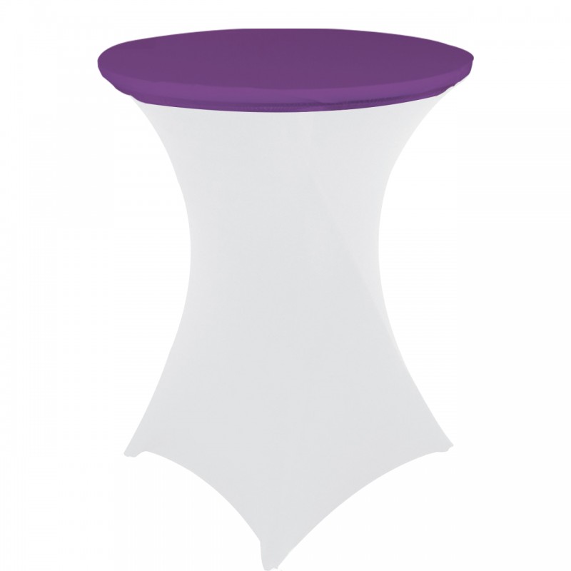 30 Inch Stretch Spandex Table Topper/Cap Purple