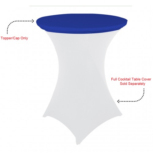 30 Inch Stretch Spandex Table Topper/Cap Royal Blue